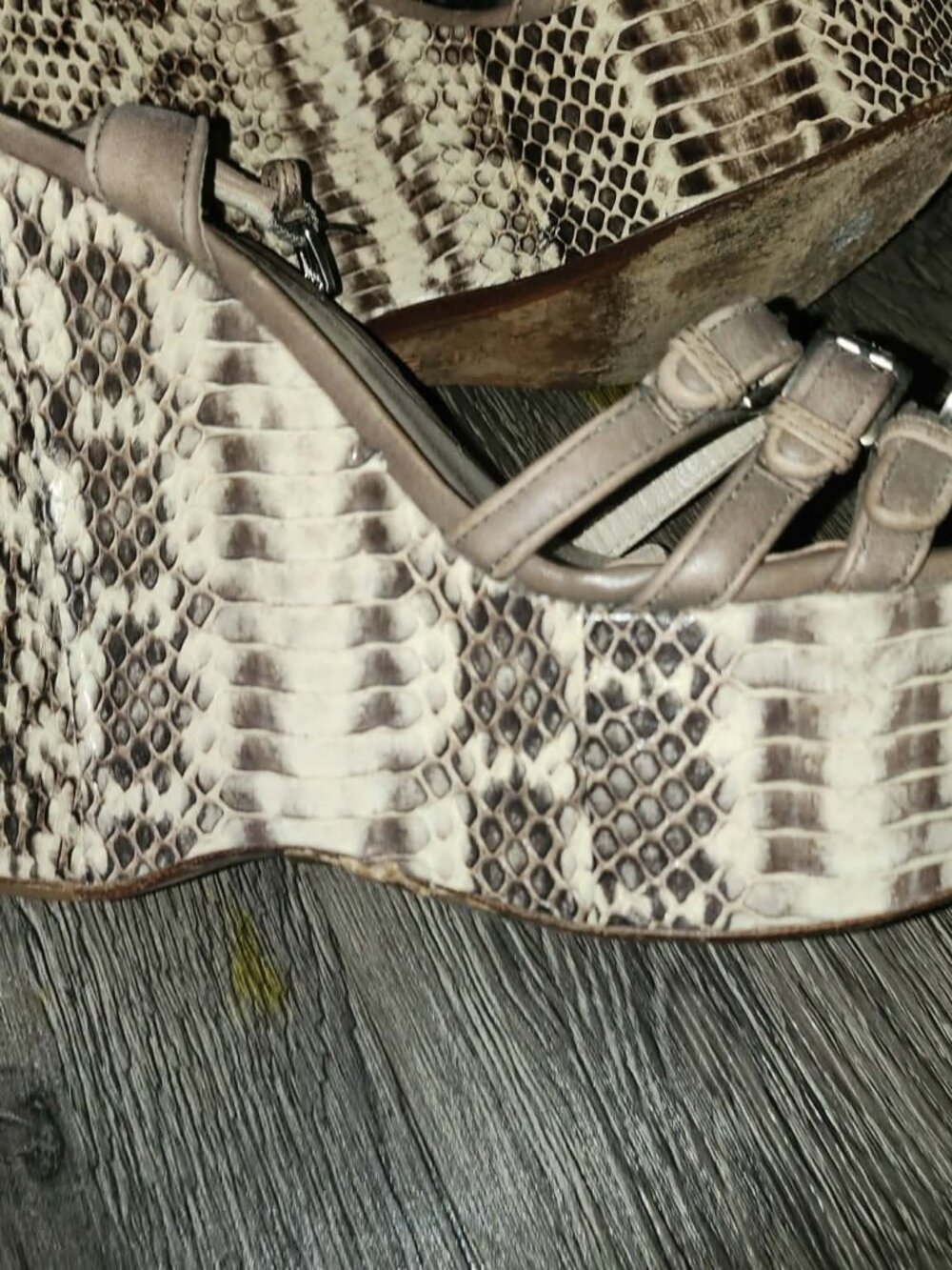 Michael Kor Snake zebra pattern shoes
